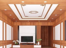 Trần gỗ và trần nhựa thiết kế thi công 