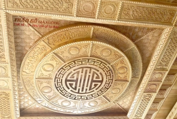 Trần gỗ phòng thờ - mã số: TPT-03