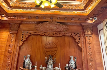 Trần gỗ phòng thờ - mã số: TPT-01