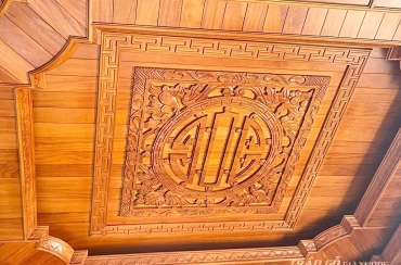 Trần gỗ phòng thờ - mã số: TPT-02