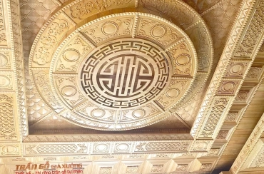 Trần gỗ phòng thờ - mã số: TPT-03